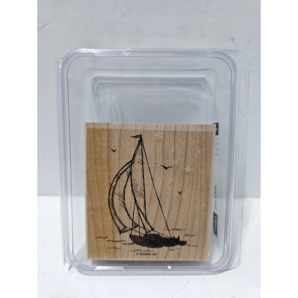 Stampin' Up! SAIL AWAY Rubber Wood Stamp Sail Boat